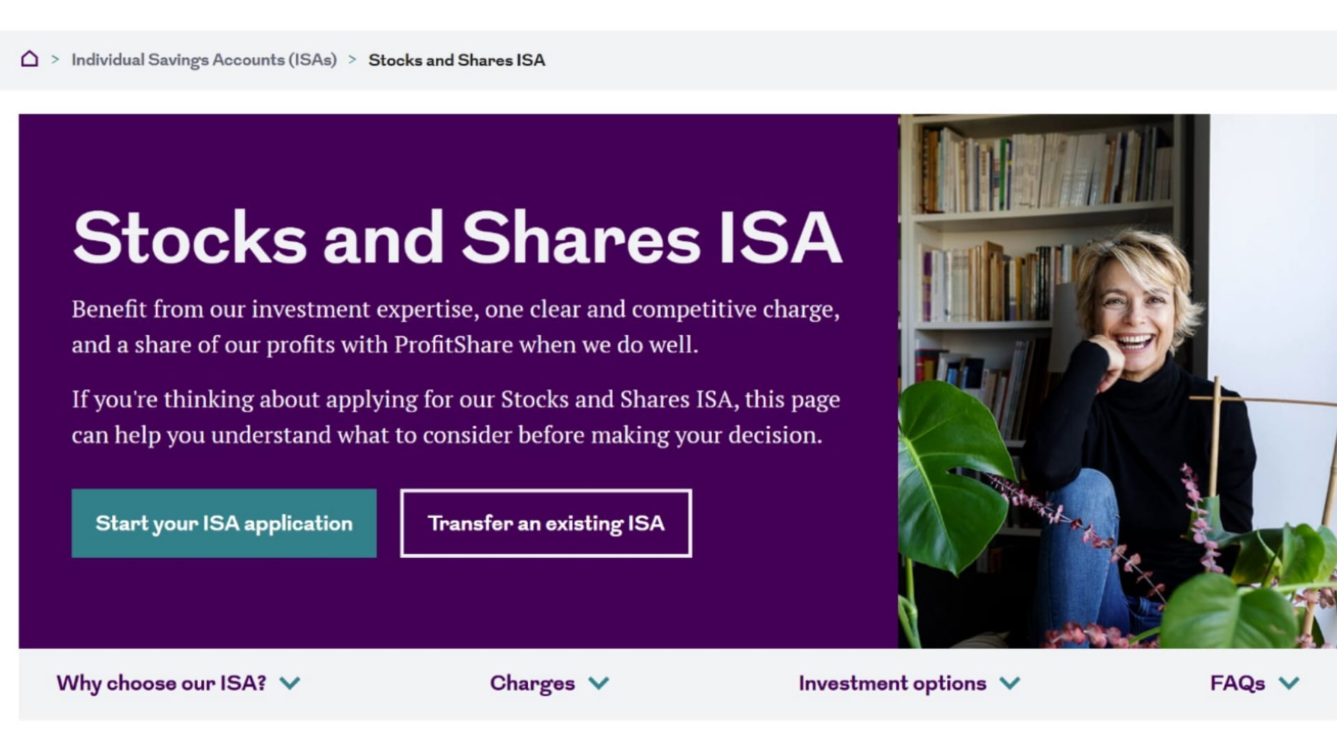 Website messaging about the ISA'.